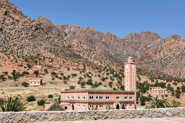 mountains,mosque,3-day tour Marrakech to Merzouga