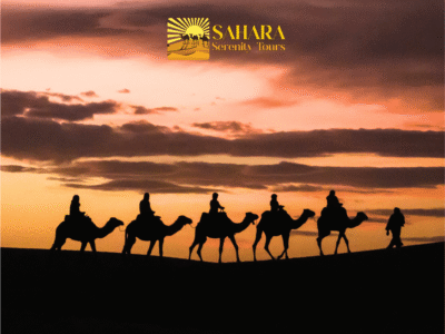 caravane of camels in Morocco and for the nearest country to Morocco