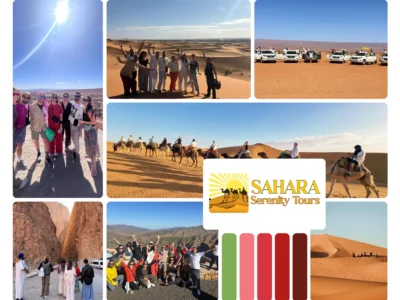 Studente in the desert for 4 day tour group in Morocco for students,3 days student tours to Morocco