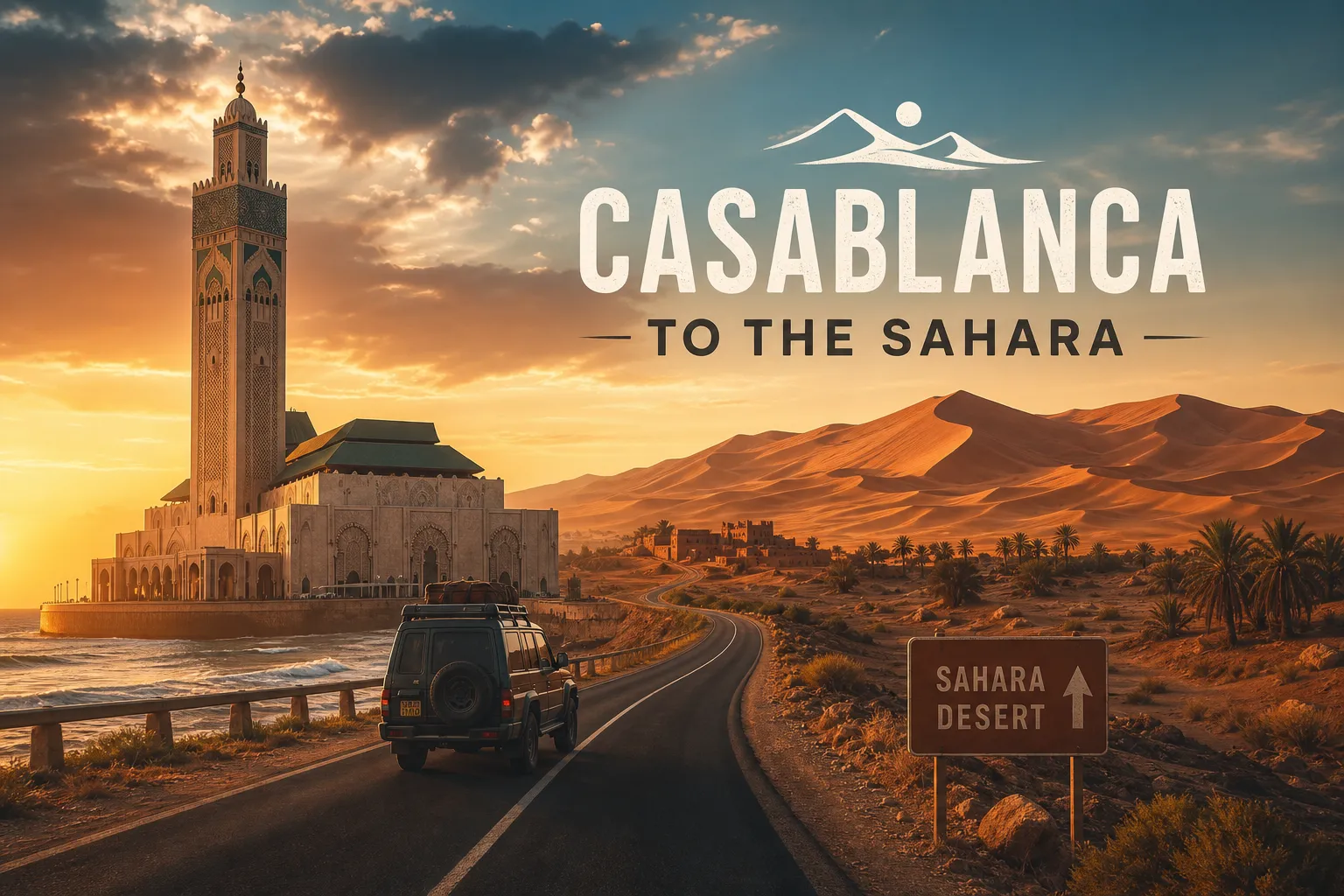 how do i get from casablanca to the sahara desert on a tour