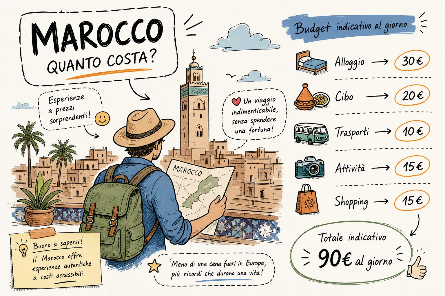 Quanto costa davvero un viaggio in Marocco