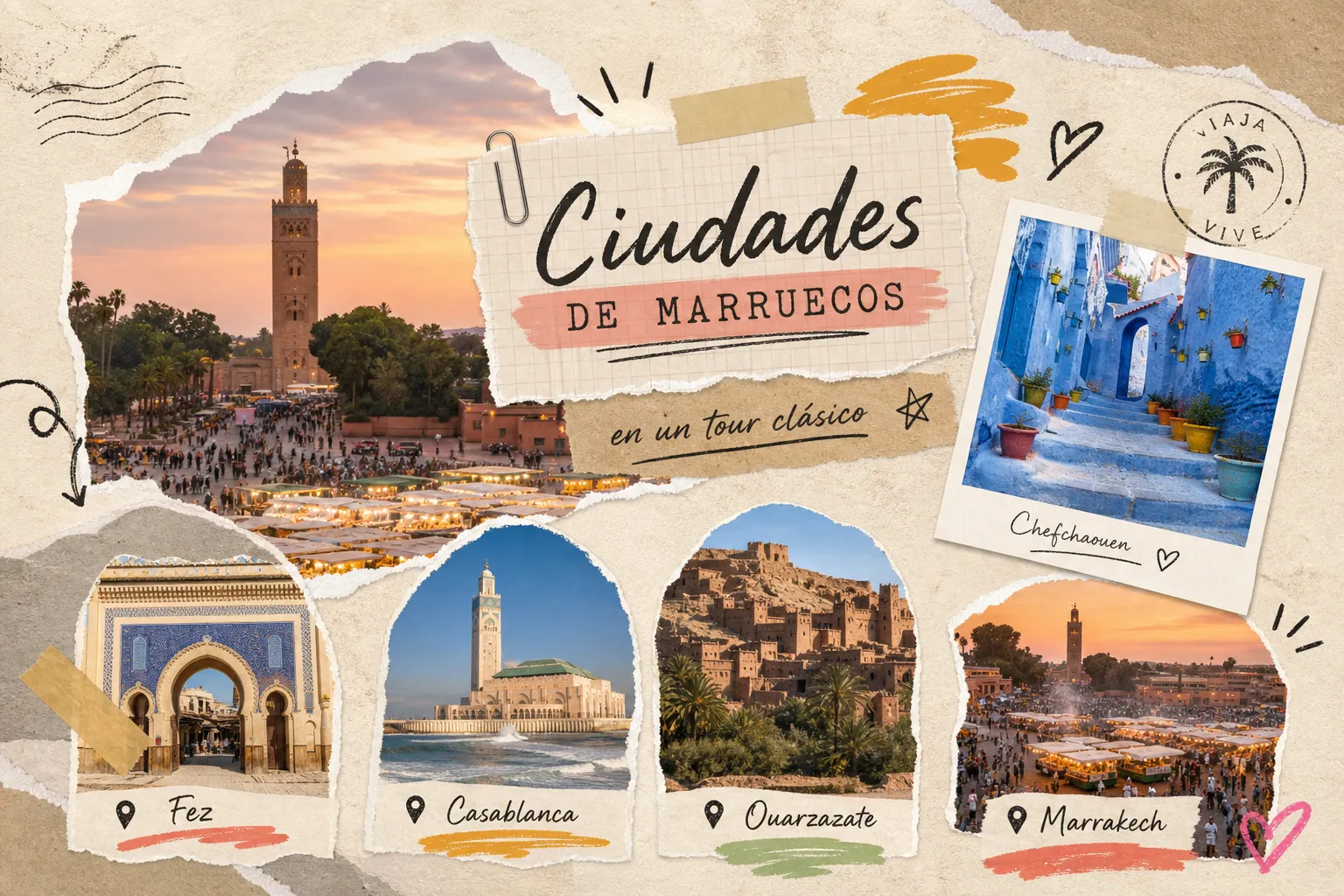 Qué ciudades incluye un tour clásico por Marruecos